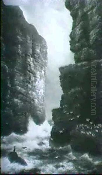 High Cliffs And Crashing Surf - view 1