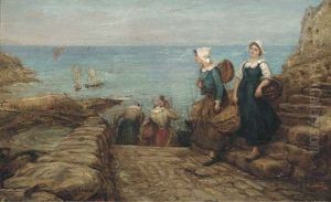 Harbour Gossip by Thomas Alexander Ferguson Graham