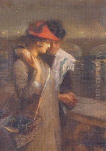 Lovers On Westminster Bridge by Thomas Alexander Ferguson Graham