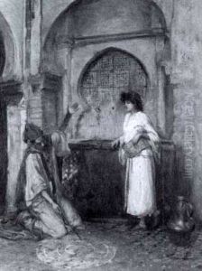Looking Into Her Future by Thomas Alexander Ferguson Graham