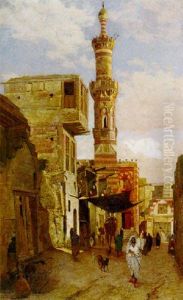 Street View In Cairo With Mosque