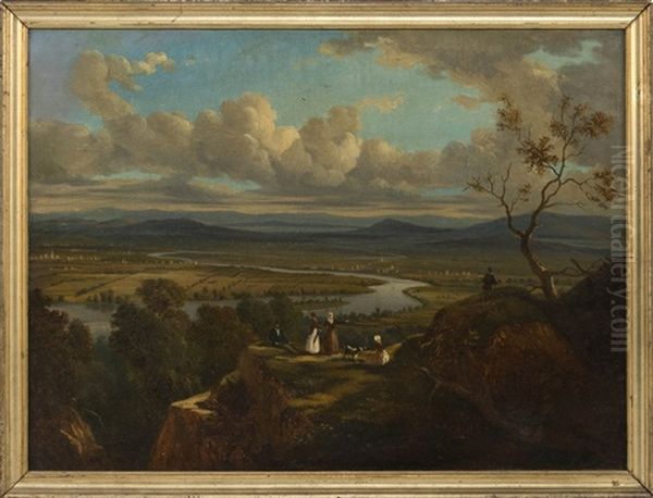 The Oxbow View From Mount Holyoke, Northampton, Massachusetts - view 1