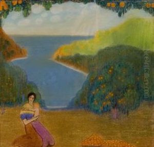 Maternidad Junto Al Mar by Luis Bagaria