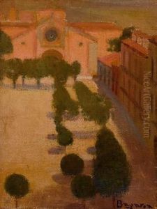 Plaza De Una Ciudad by Luis Bagaria