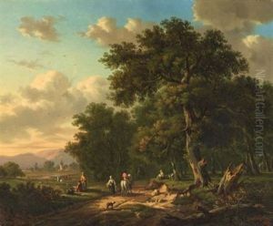 The Road To Town by Victor de Grailly