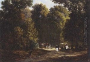 Afternoon In The Park by Victor de Grailly