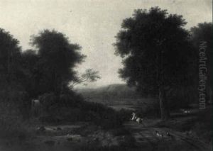 Huntsmen By A Forest Stream Huntsmen By A Forest Stream