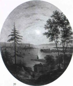 Crespescule Sur Le Havre by Victor de Grailly