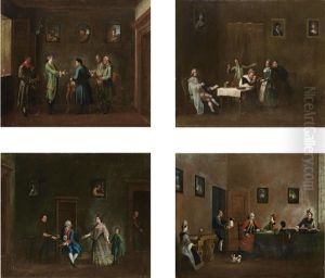 Animated Interior Scenes (set Of 4) by Lorenzo Gramiccia
