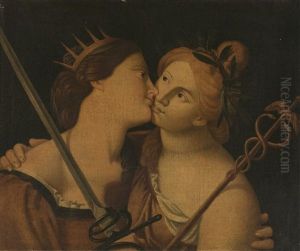 El Beso De La Justicia Y La Paz by Antiveduto Grammatica
