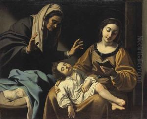 The Madonna And Child With Saint Anne by Antiveduto Grammatica