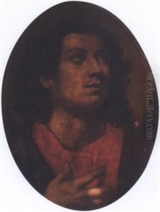 Head Of Saint John The Evangelist Looking Up Toward The Right by Antiveduto Grammatica