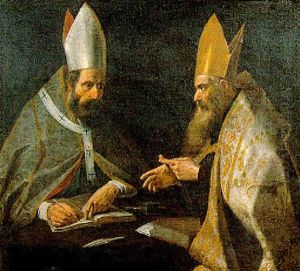 San Gregorio Magno E San Gerolamo by Antiveduto Grammatica