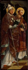 Saints Gregorius The Great And Stephen Protomartyr by Pietro Grammorseo