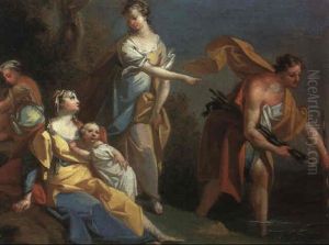 Hagar Und Israel Ruhen An Einem Fluss Hagar Und Israel Ruhen An Einem Fluss