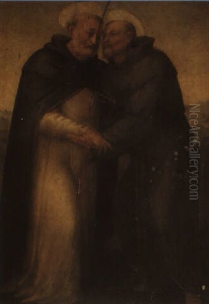 St. Francis And St. Dominic Embracing - view 1