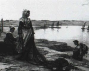 Le Ravaudage Des Filets by Achille Granchi-Taylor