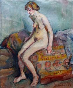Seated Nude by Severin Grande