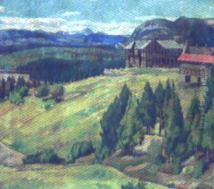 Norsk Bjerglandskab, Sommer by Severin Grande