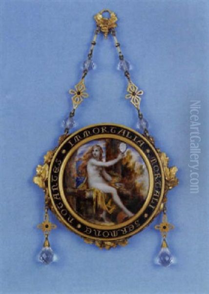 Jeune Femme Tenant Un Miroir - view 1