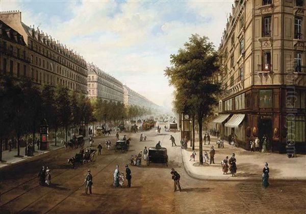 The Boulevard Malesherbes, Paris - view 1