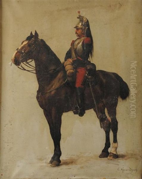 Cuirassier A Cheval, Iiie Republique - view 1