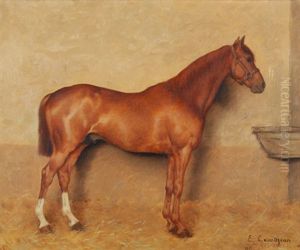 Pferd by Edmond Georges Grandjean