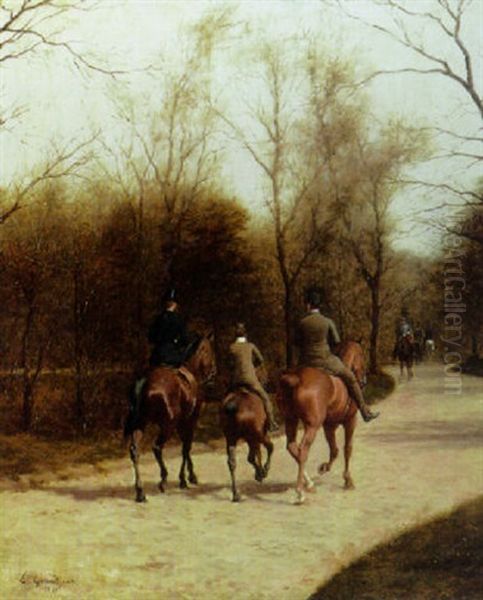 An Afternoon Ride, Bois De Boulogne - view 1
