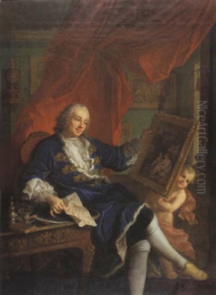 Portrait De Leonard Batheon De Vertrieu, Premier President Au Bureau Des Finances De La Generalite De Lyon En 1733 - view 1