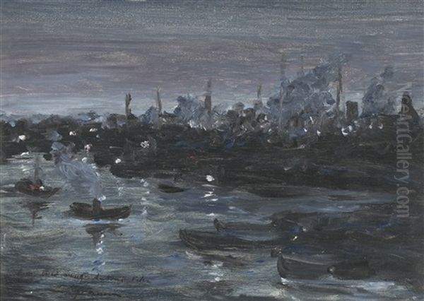 Nocturno: Puerto De Barcelona - view 1