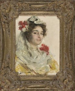 Joven Con Mantilla