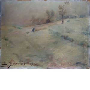 Winter Landscape; Ship At Sea (2 Works) Winter Landscape; Ship At Sea (2 Works)