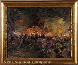 Mistick Krewe Of Comus Parade At Night by Luis Graner y Arrufi