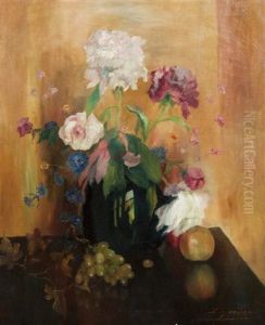 Still Life With Flowers And Fruit