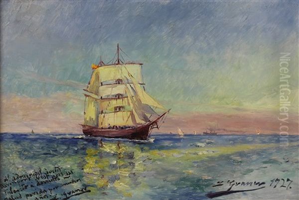 Nave Sobre El Mar - Ship At Sea - view 1