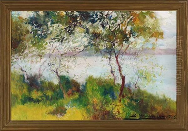 Trees At Water's Edge - view 1