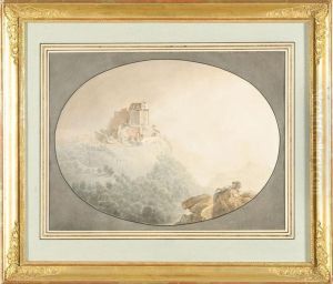Veduta Della Sacra Di San Michele by Giuseppe Pietro Bagetti