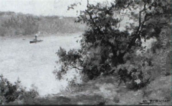Steamboat On Mississippi River - view 1