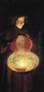Lady With A Lantern by Luis Graner y Arrufi