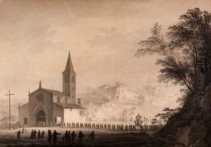 Processione Religiosa Presso Unachiesa