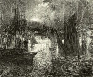 The Feast Of The Lanterns, Naples by Luis Graner y Arrufi