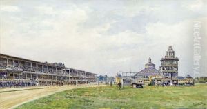 Trabrennplatz Mit Rotunde Trabrennplatz Mit Rotunde