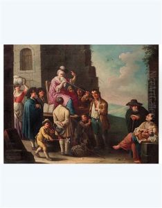 L'indovina (+ La Distribuzione Della Minestra Ai Poveri; 2 Works) by Giovanni Michele Graneri