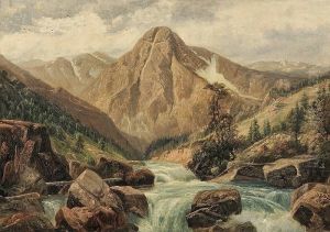 Rocky Mountain Landscape by Henry Howard Bagg