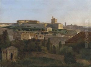 Vue De Rome Depuis La Villa Malta by Francois Marius Granet