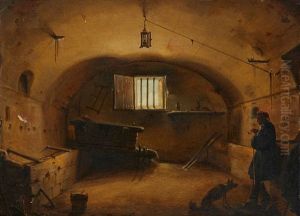 L'interieur D'un Cellier by Francois Marius Granet