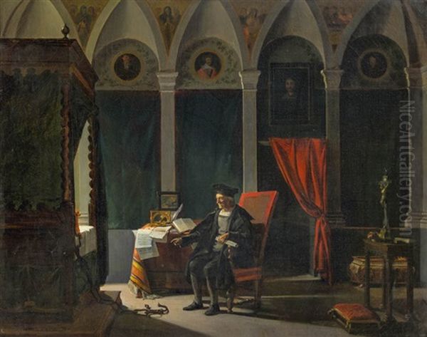 Christoph Columbus Im Studienzimmer - view 1