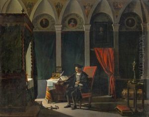 Christoph Columbus Im Studienzimmer