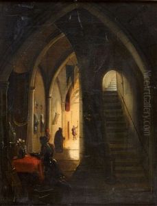 La Priere Du Chevalier Avant La Croisade by Francois Marius Granet
