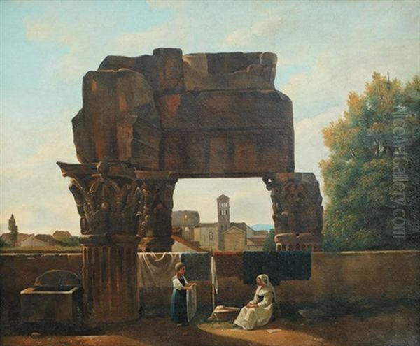 Le Temple De Vespasien A Rome - view 1